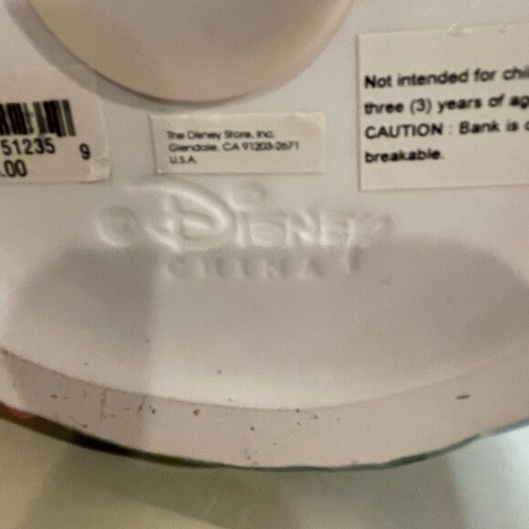 Disney Princess Ceramic Castle Coin Bank Featuring Belle Cinderella & Aurora Mul - Picture 7 of 11